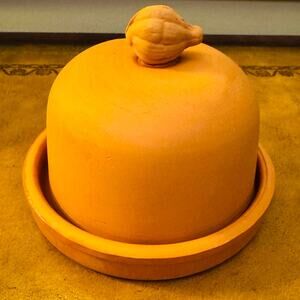 VTG Himark Terra Cotta Clay Garlic Oven Roaster Holder Made in Portugal NEW